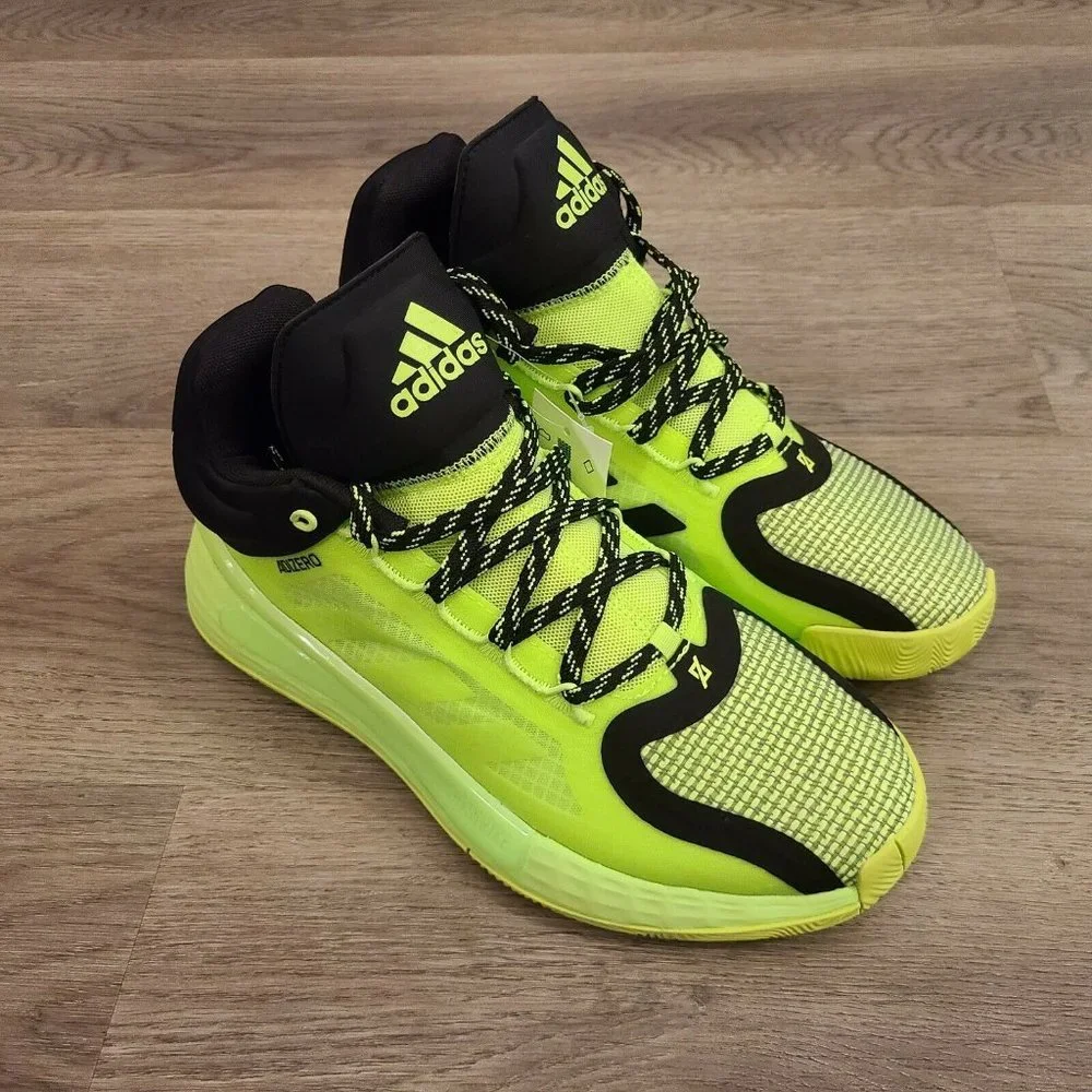 Adidas D Rose 11 Mens FU7405 Signal Green Adizero‎ Basketball Shoes Size 7